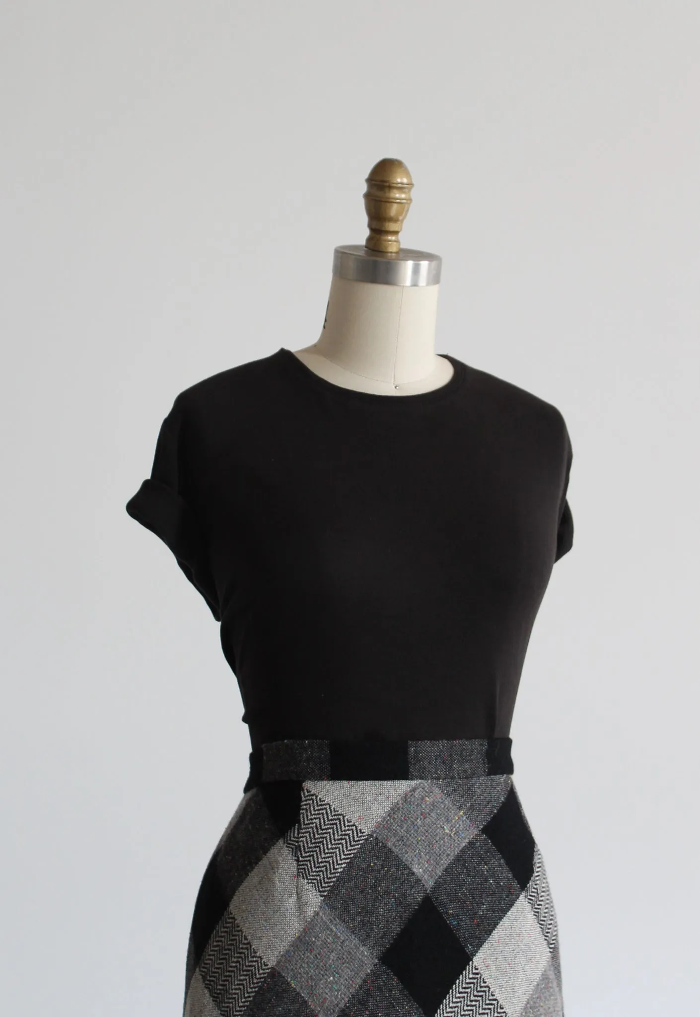 ash black cotton tee