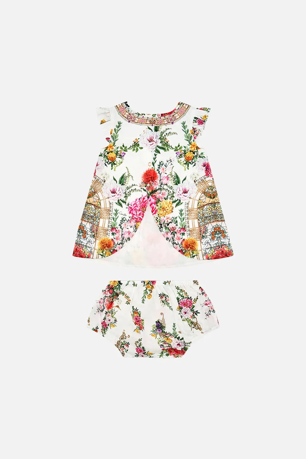 BABIES TOP AND BLOOMER SET EGYPTIAN ROSE