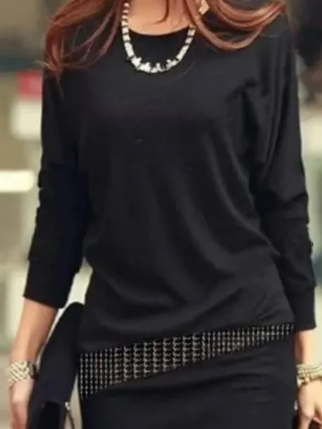 Batwing Sleeve Mini Dress