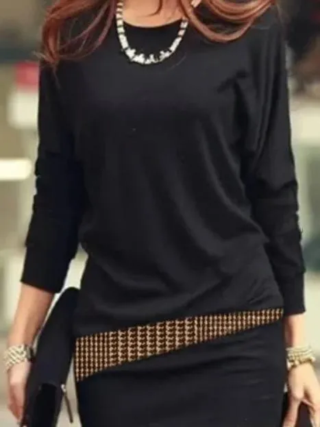 Batwing Sleeve Mini Dress