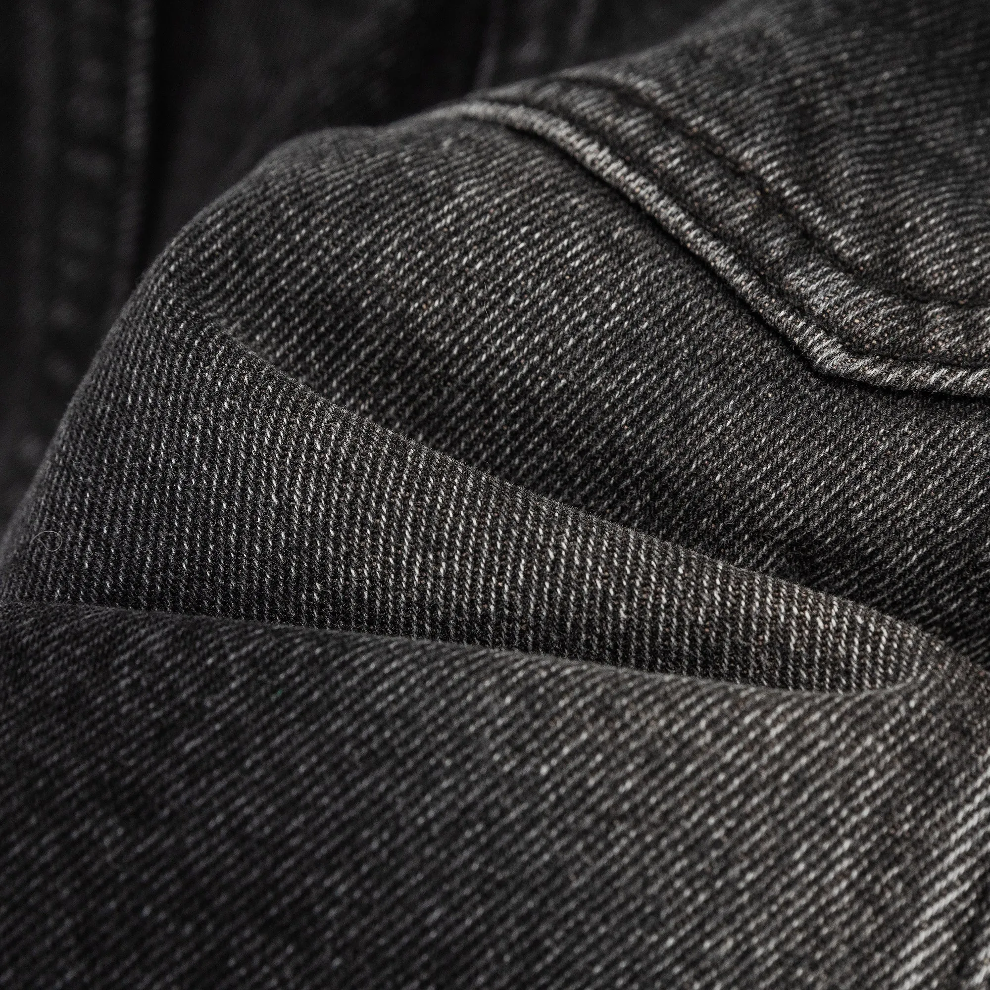 Black Denim Baggy Bermuda Shorts