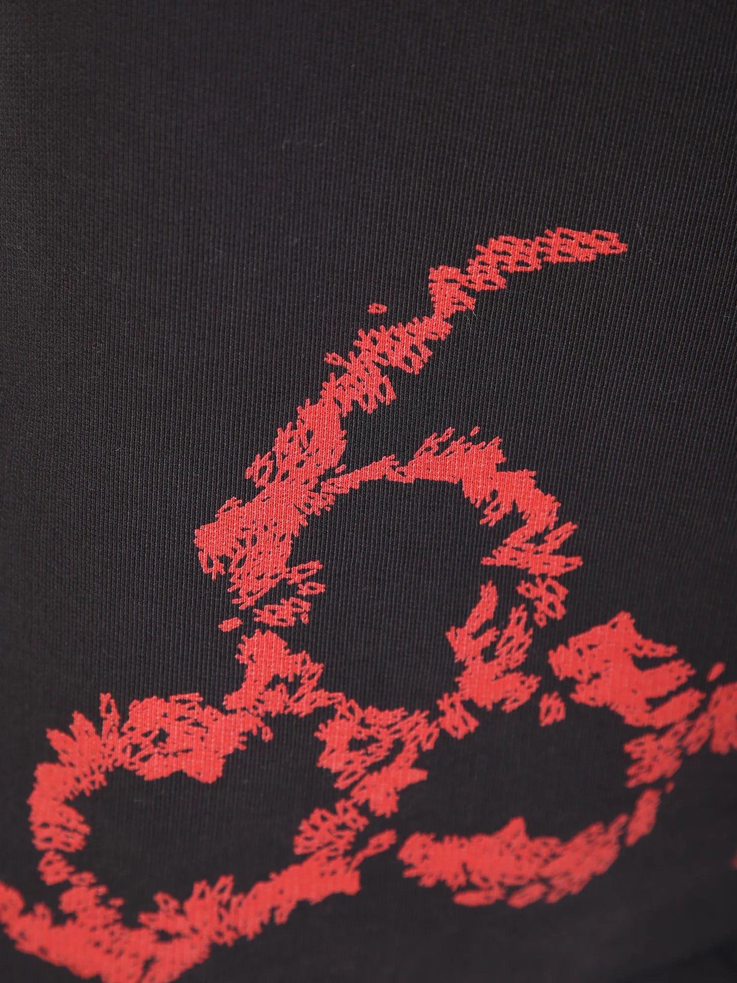 Black/ red bermuda cottone