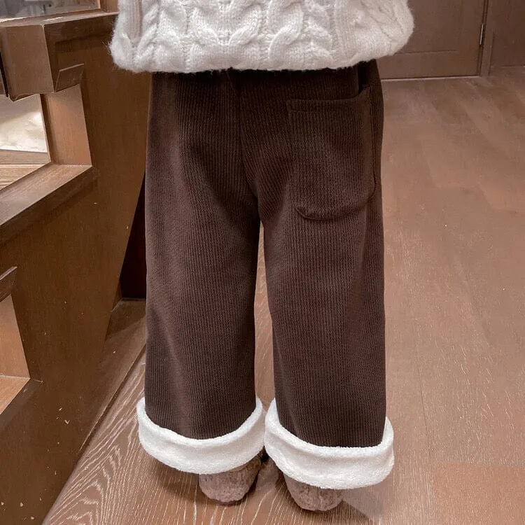 Bottom Heart Winter Plush Casual Pants
