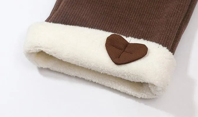 Bottom Heart Winter Plush Casual Pants