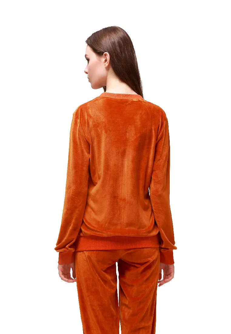 Brown Velvet Embroidery Jacket