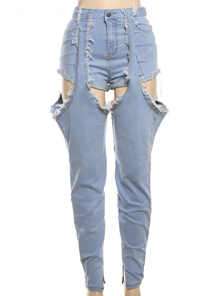 Can’t Believe It’s Not Shorts High Waisted Jeans