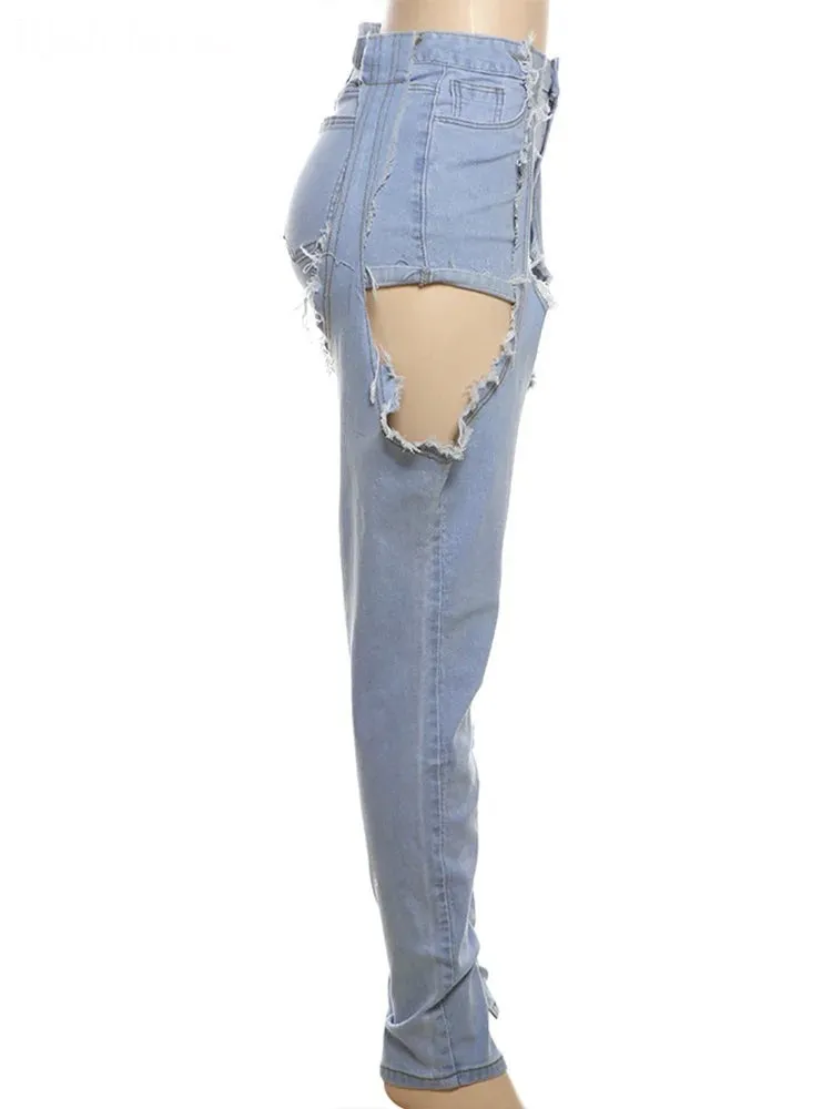 Can’t Believe It’s Not Shorts High Waisted Jeans
