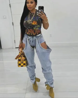Can’t Believe It’s Not Shorts High Waisted Jeans