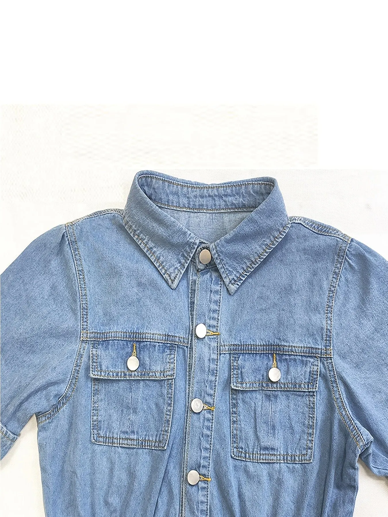 Casual Denim Maxi Dress