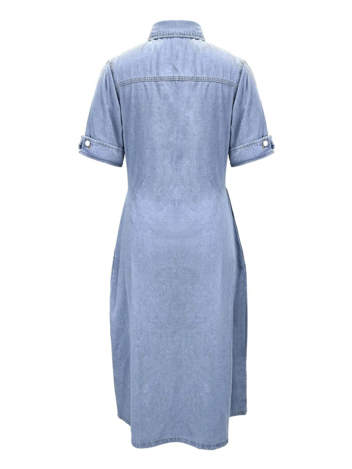 Casual Denim Maxi Dress