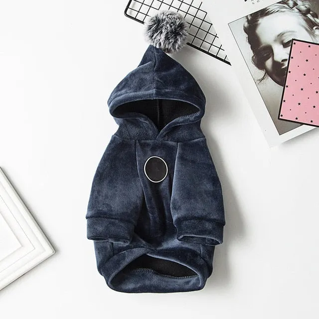 Christmas Stylish Winter Jacket for French Bulldog (WS420)