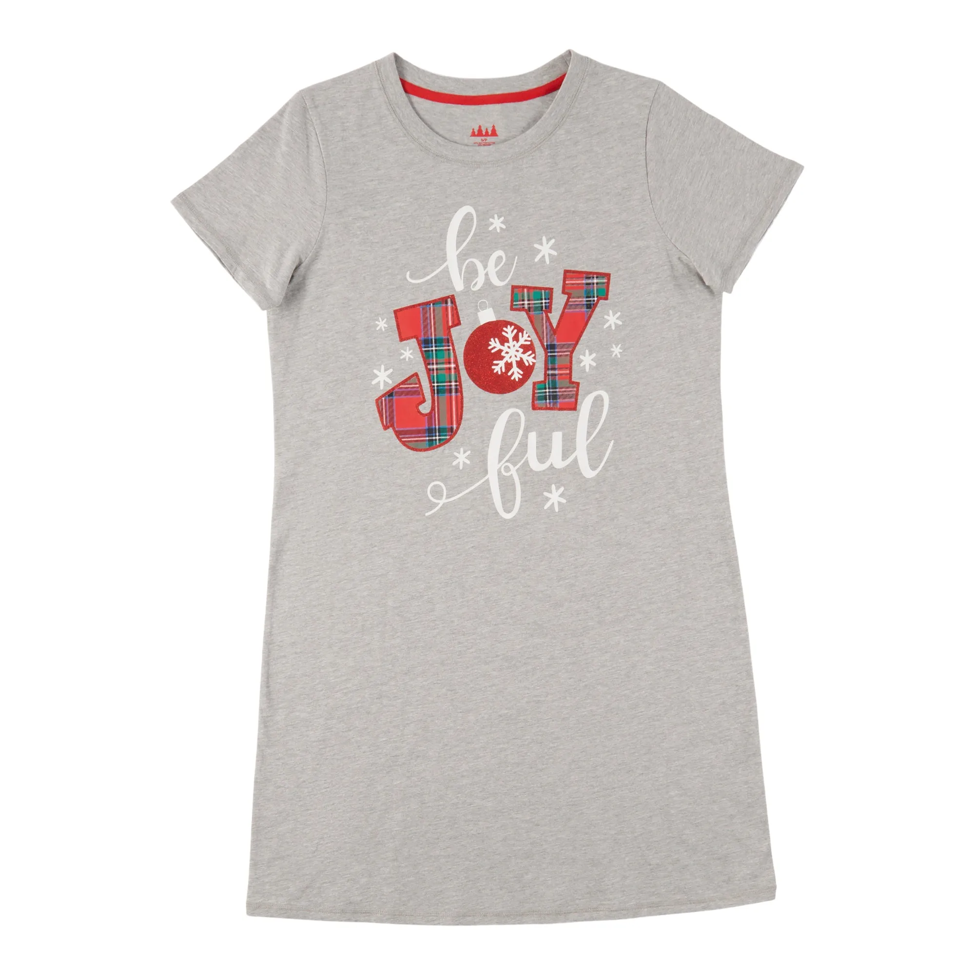 Comfy Cozy Women's Plus Screen Printed Knit Sleep Shirt