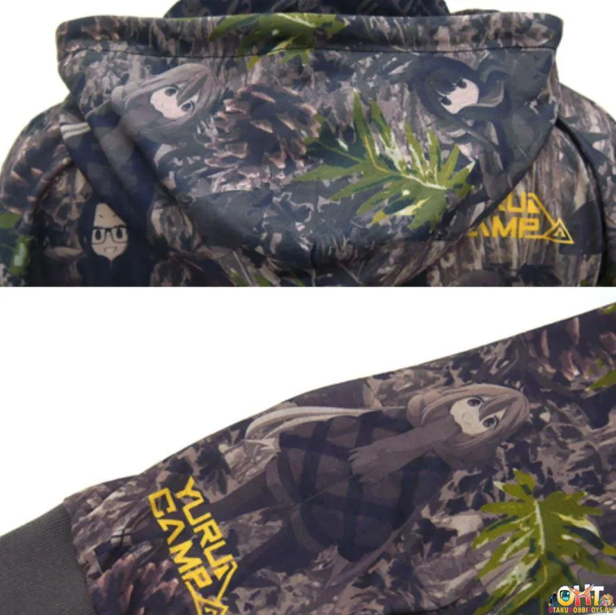 COSPA Yurucamp △ Full Graphic Light Hoodie LARGE