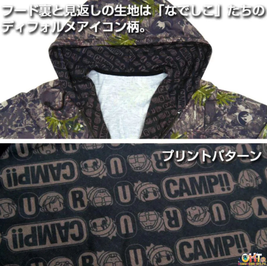 COSPA Yurucamp △ Full Graphic Light Hoodie LARGE