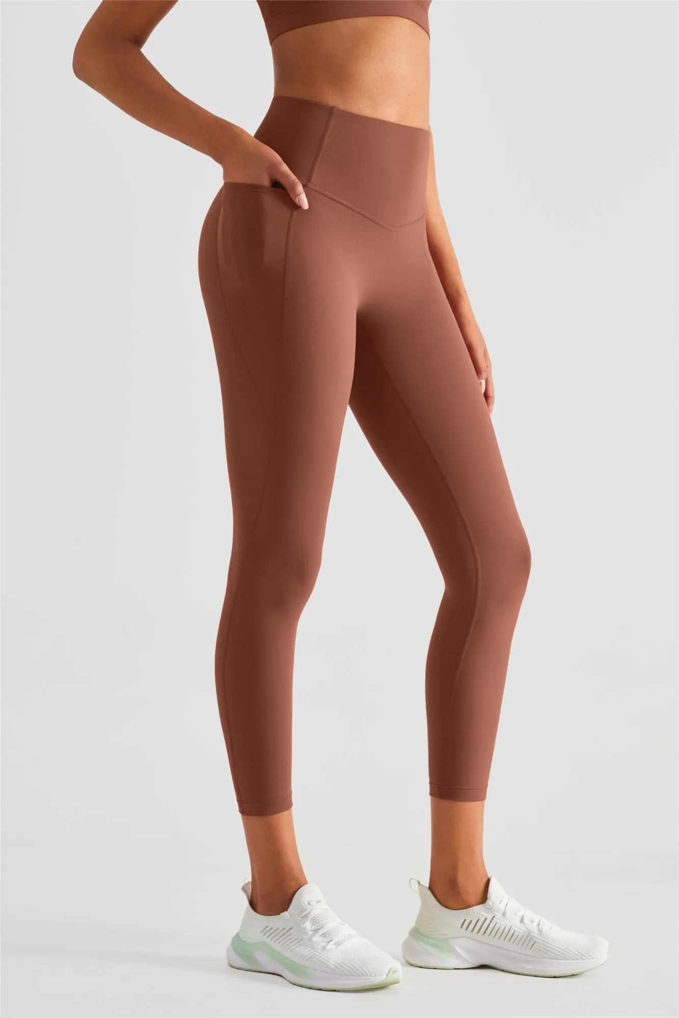 Crisscross Sports Bra & Yoga Leggings Activewear Set
