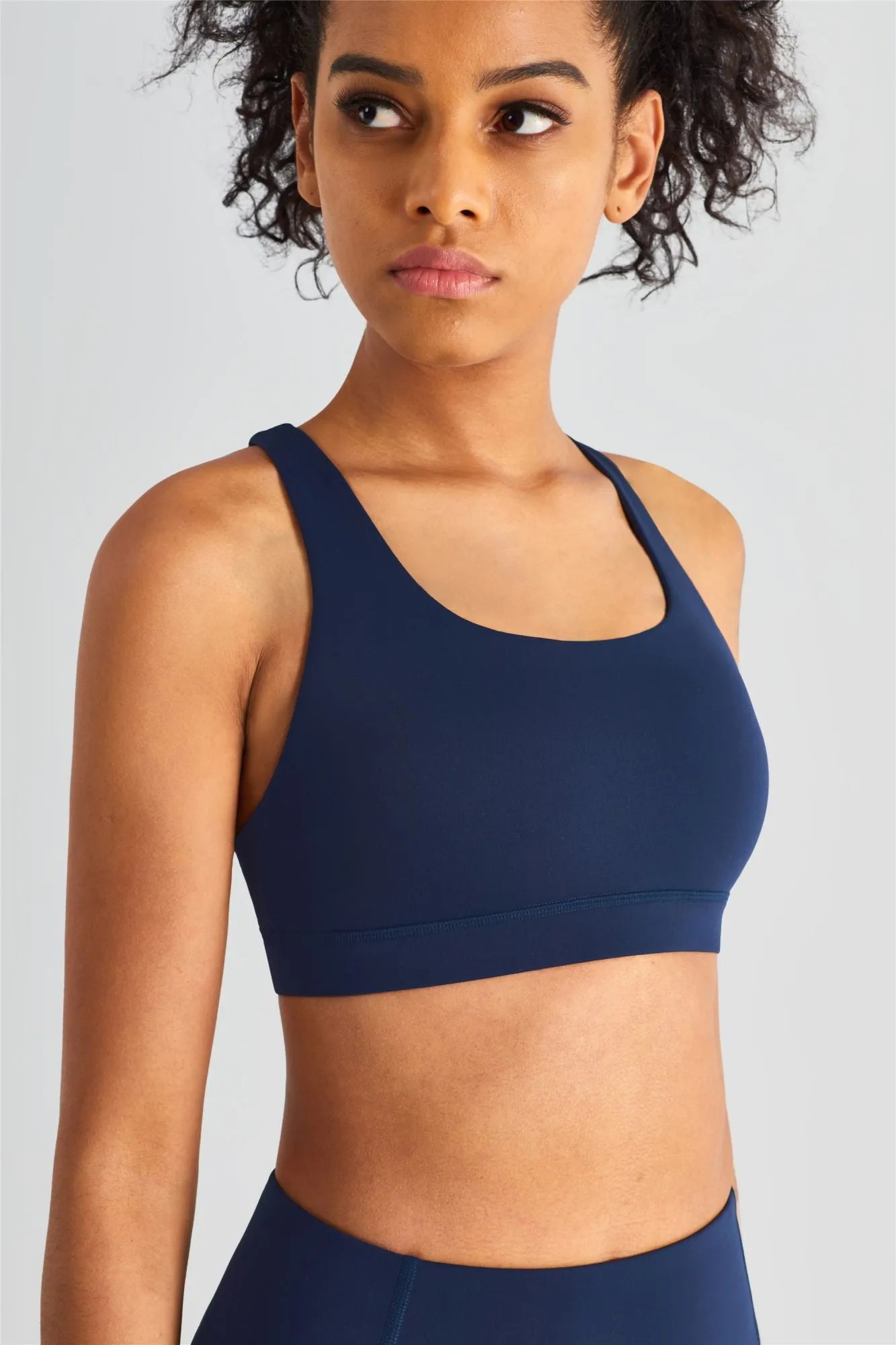 Crisscross Sports Bra & Yoga Leggings Activewear Set