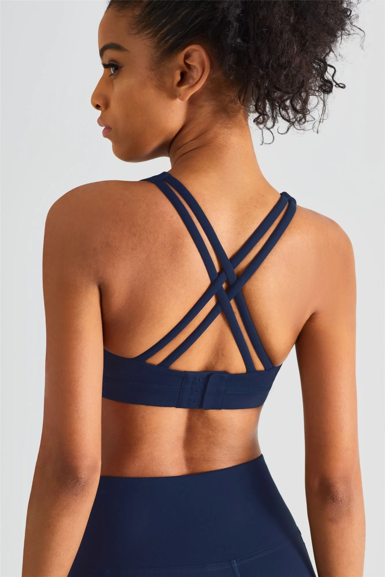 Crisscross Sports Bra & Yoga Leggings Activewear Set