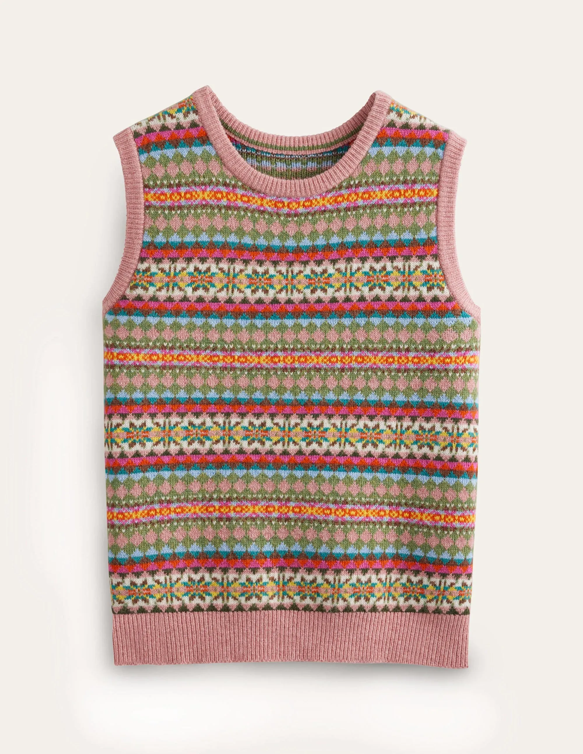Edie Fair Isle Tank-Heritage Fair Isle