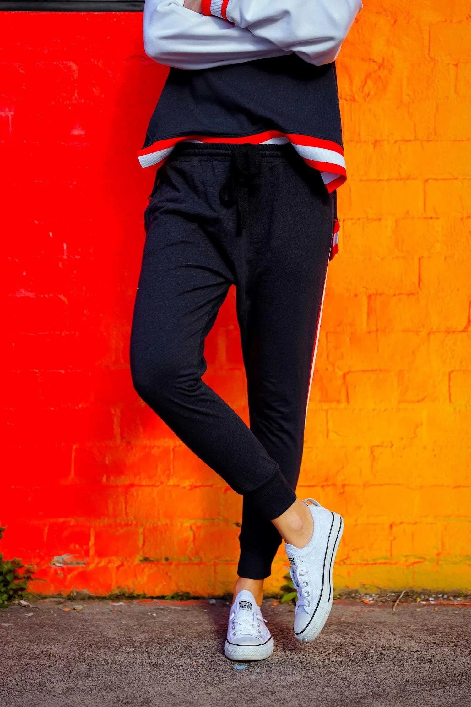 Evelyn Contrast Stripes Jogger
