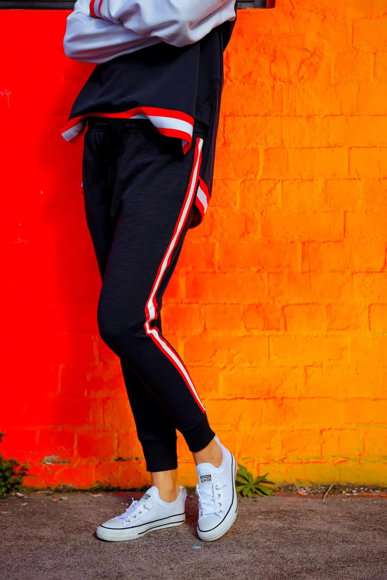 Evelyn Contrast Stripes Jogger