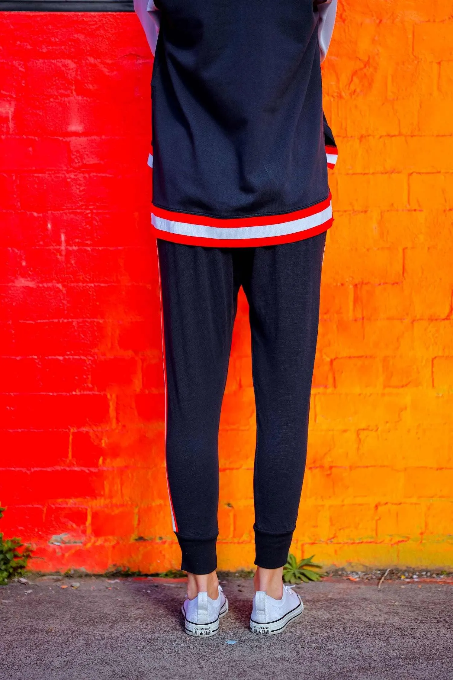 Evelyn Contrast Stripes Jogger