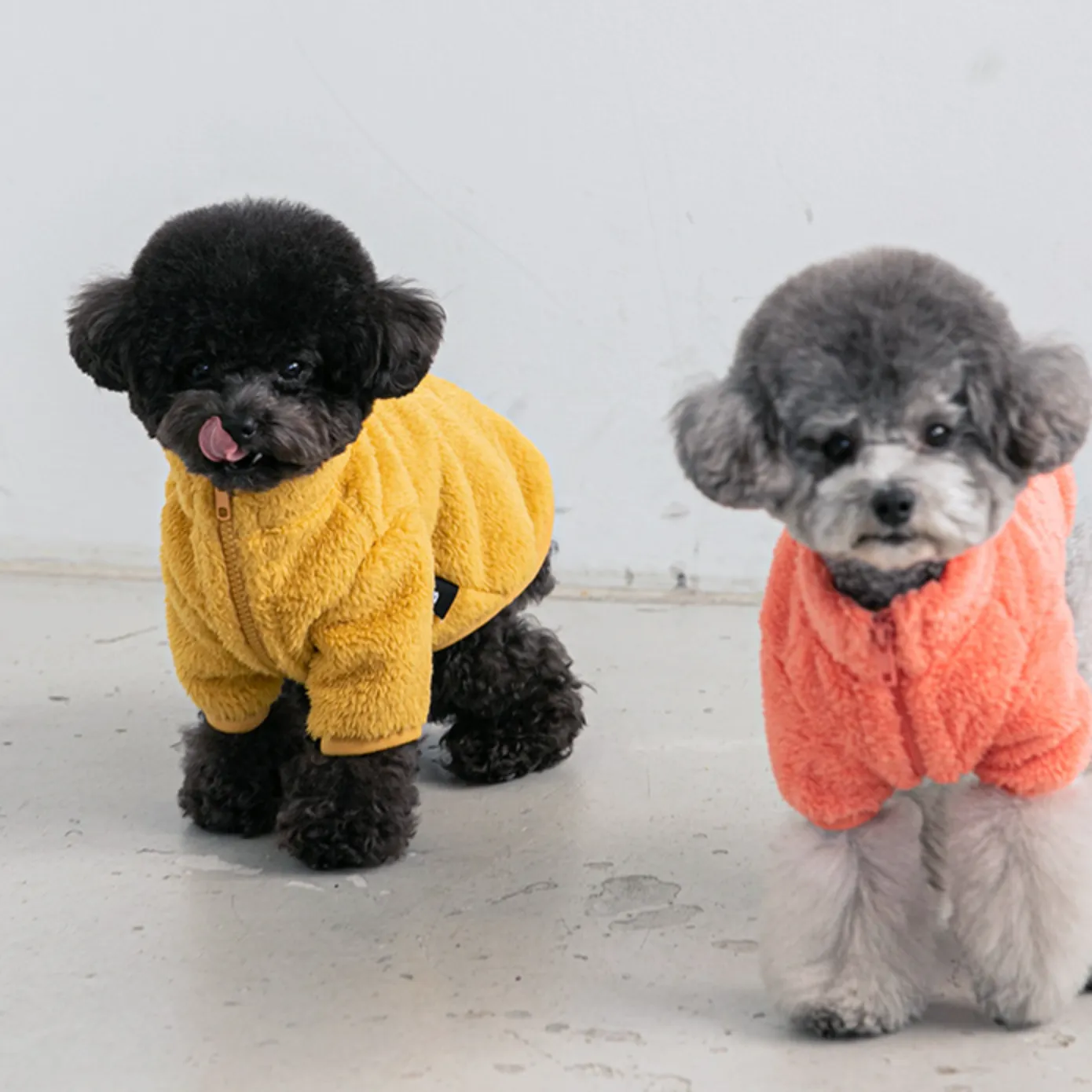 Fluffy Fleece Jacket Mustard