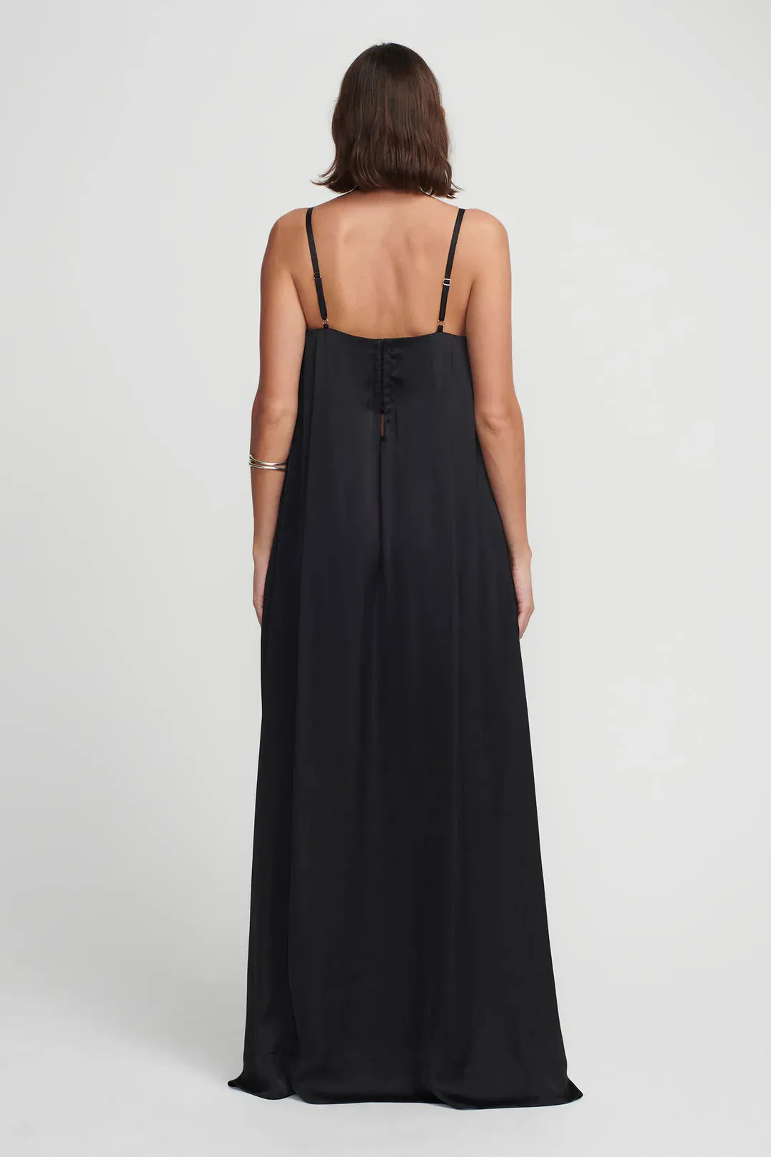 Hansen & Gretel Black Angelica Maxi Dress