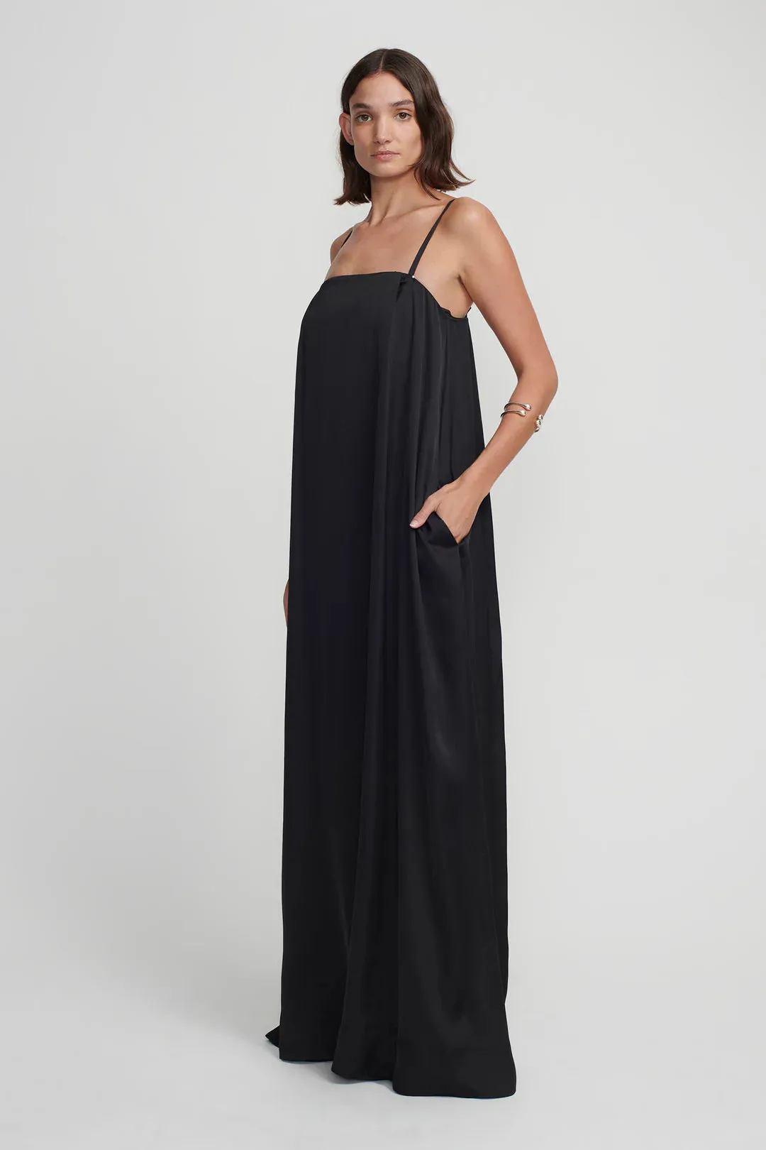 Hansen & Gretel Black Angelica Maxi Dress