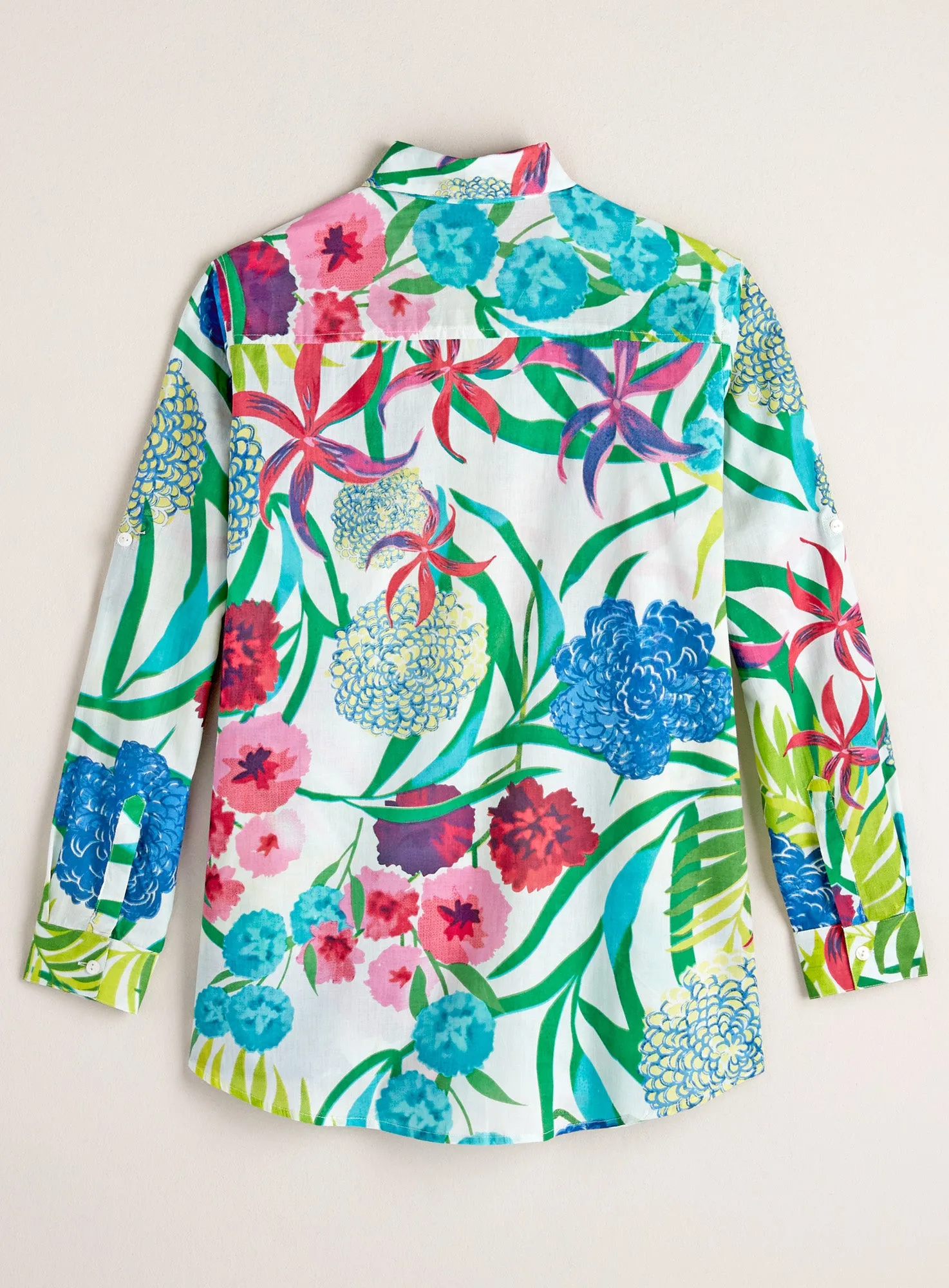 Hydrangea Button-down Blouse FINAL SALE (No Returns)