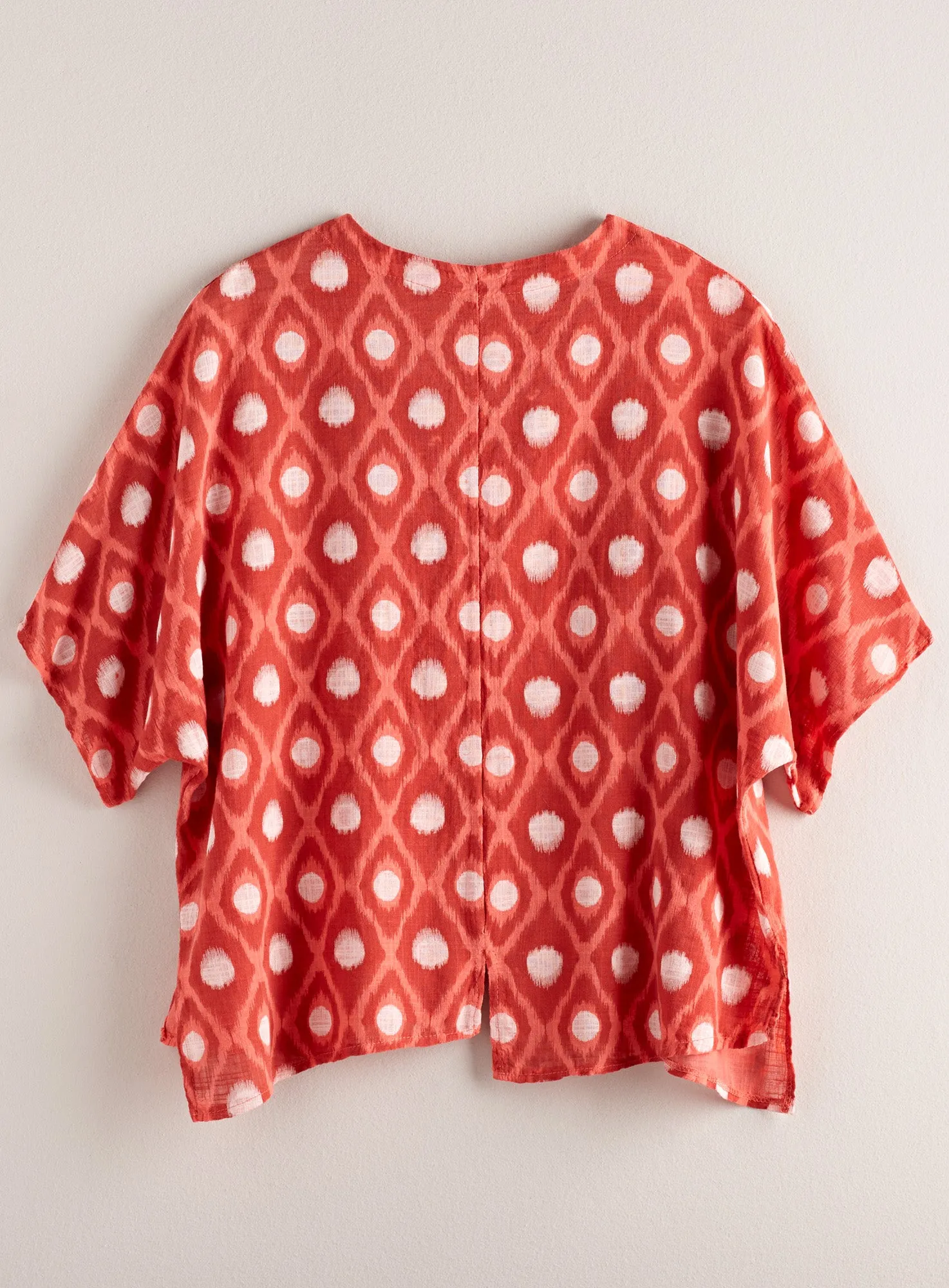 Ikat Dot Cotton Top FINAL SALE (No Returns)