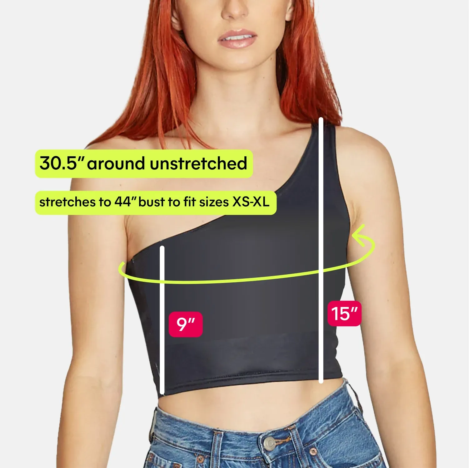 Kansas State White One Shoulder Top
