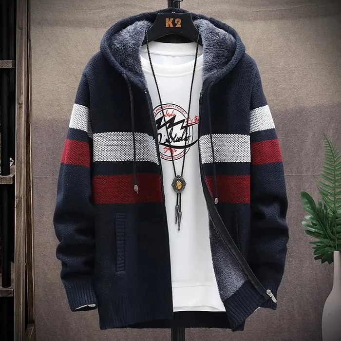 Lars - Stylish hooded jumper for men