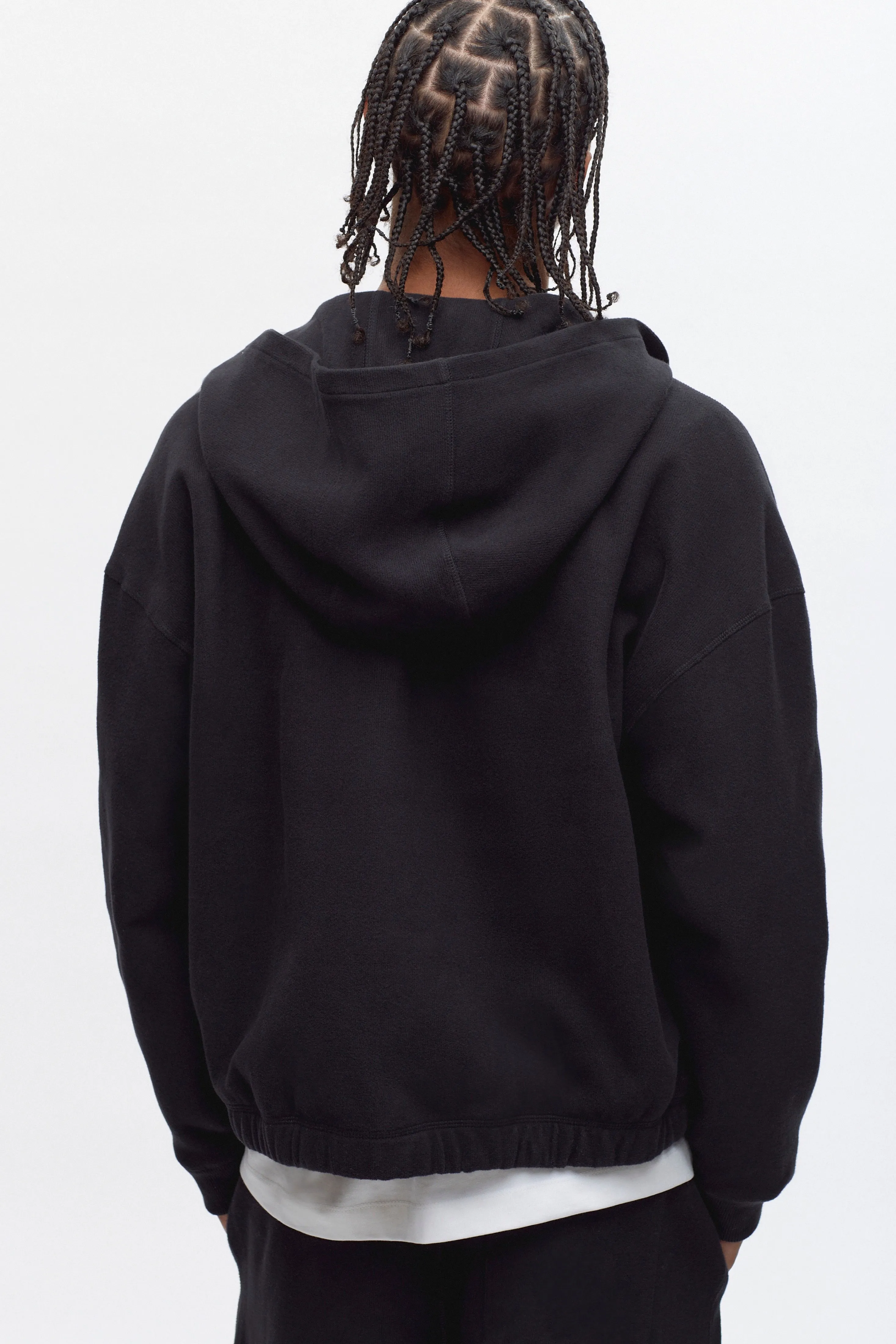 Men's Cozy Zip Hoodie in Black
