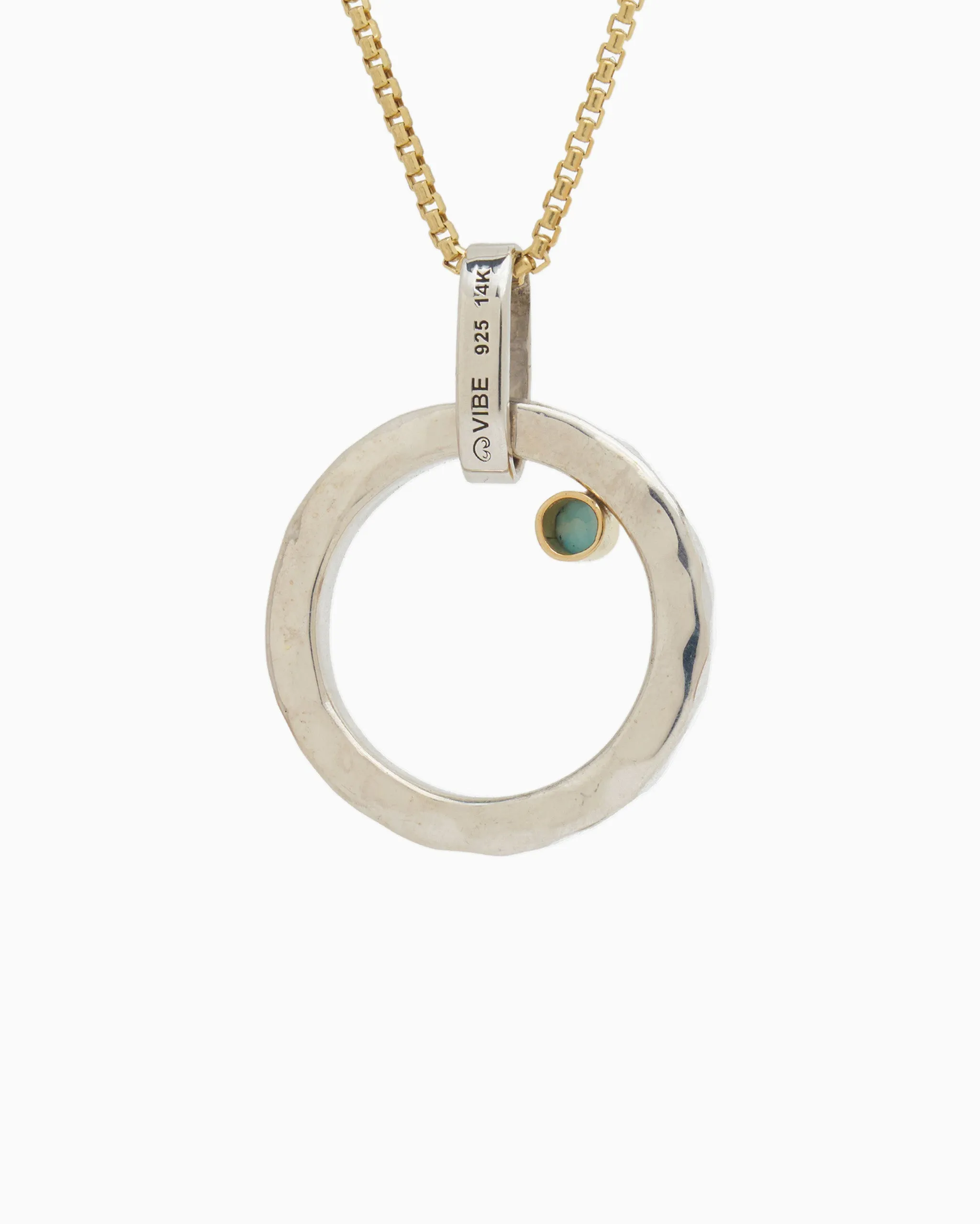 One Love Pendant with Stone - Larimar