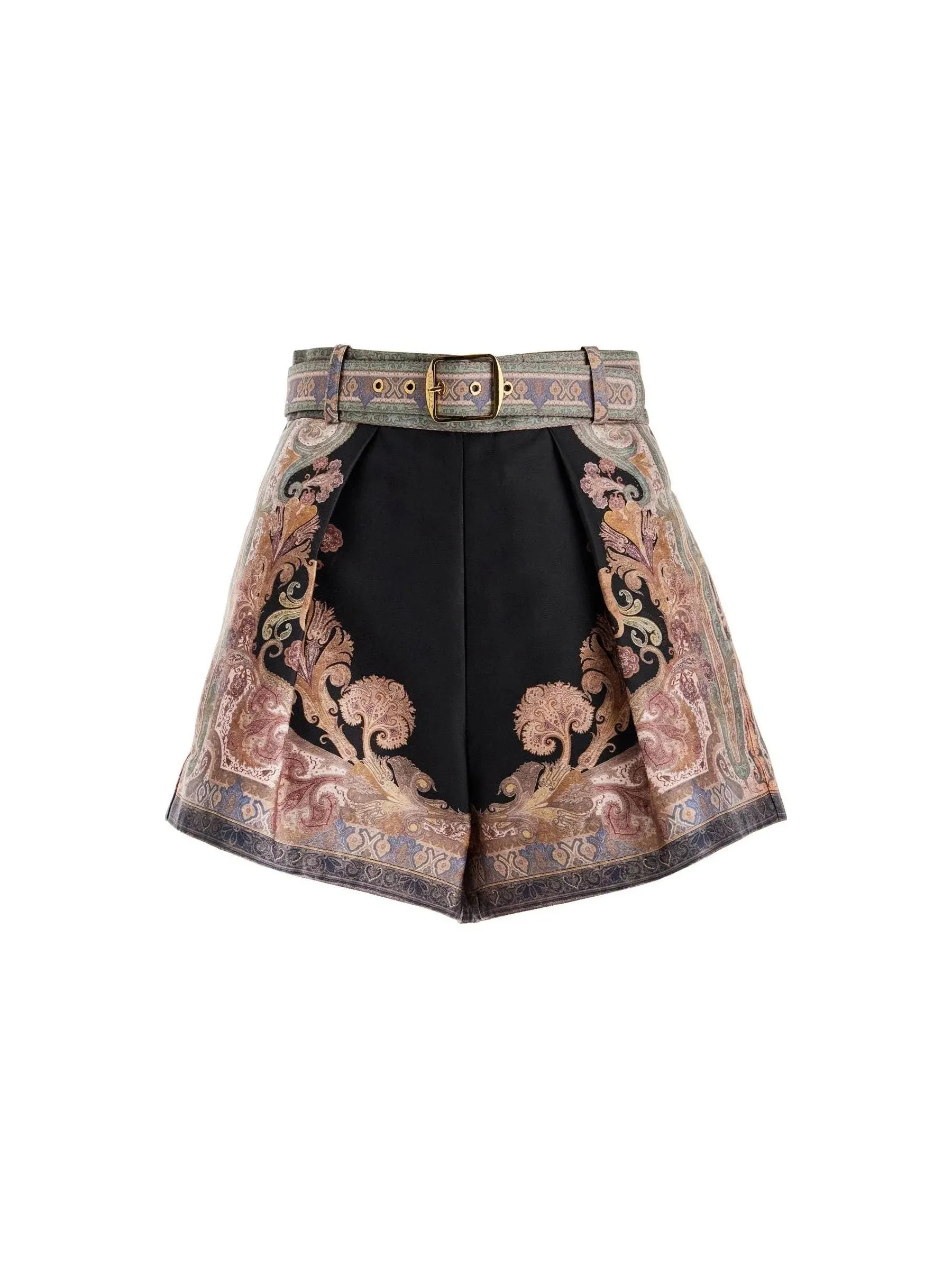 Paisley Silk Shorts