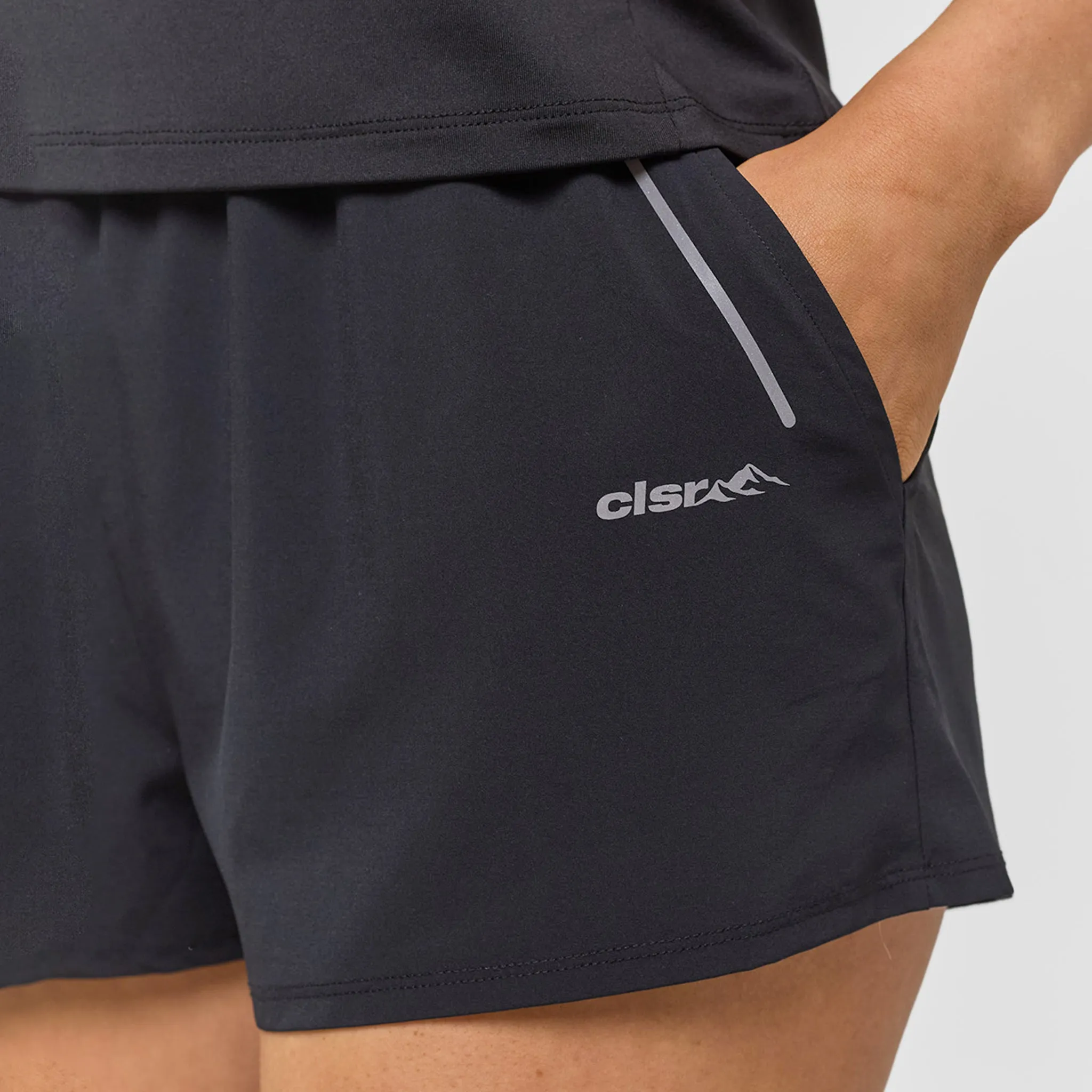 Performance 1/4 Zip Top & Short Set | Bright Pink Black