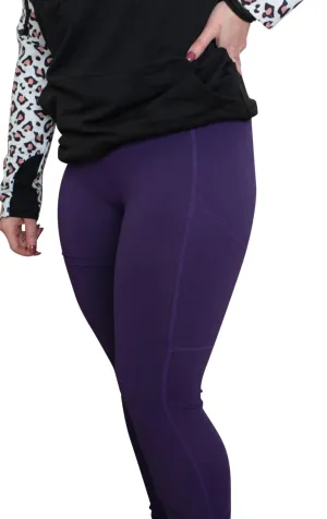 Pocket Yoga Leggings, Purple