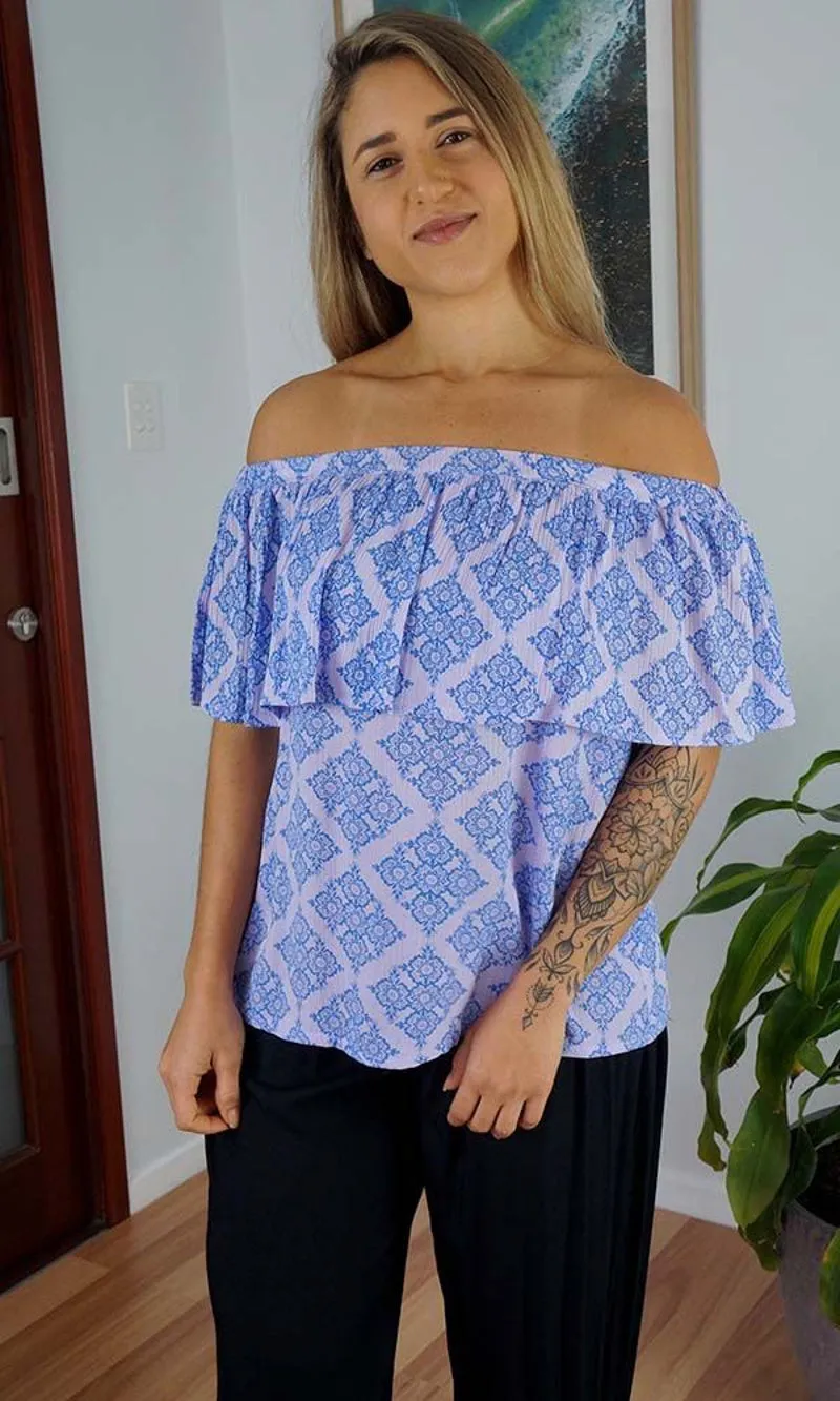 Rayon Top Leo Vintage, More Colours