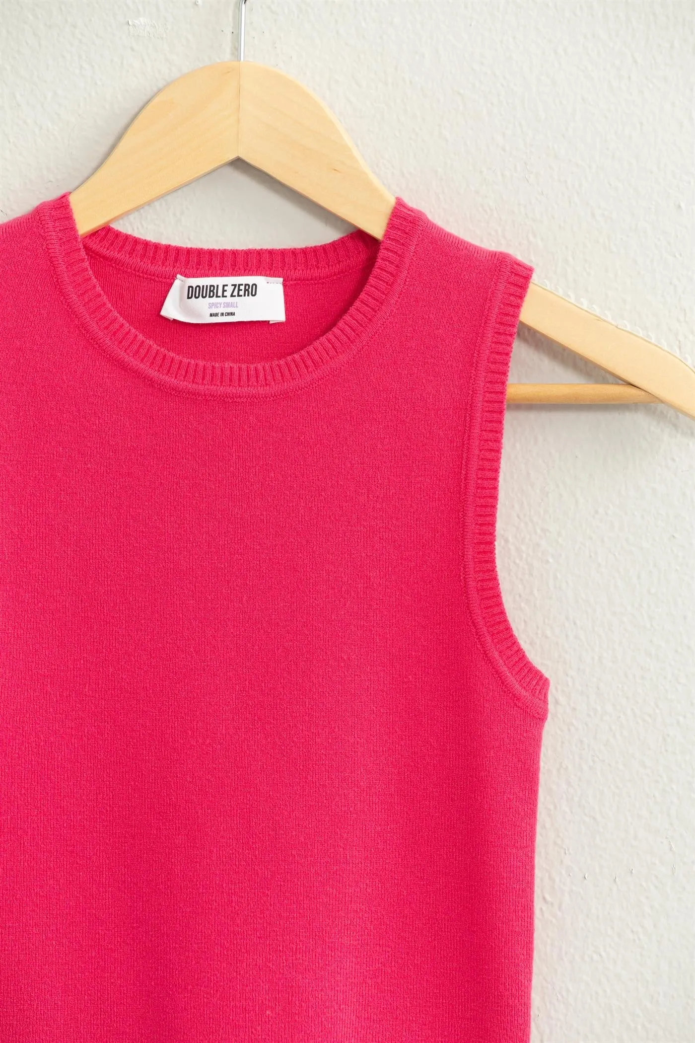 Ribbed Knit Cropped Tank Top