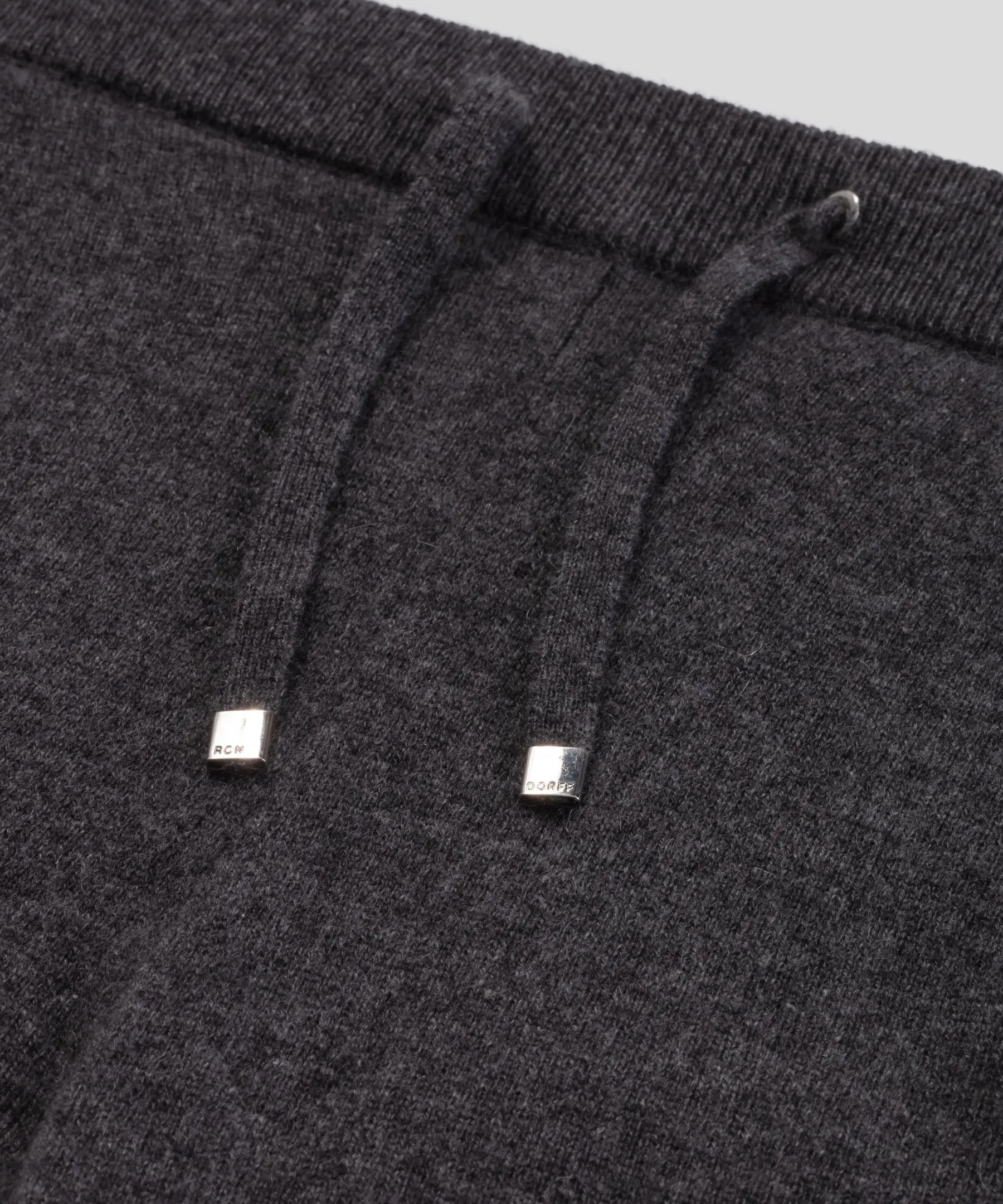 RON DORFF CASHMERE PANTS - DARK GREY MELANGE