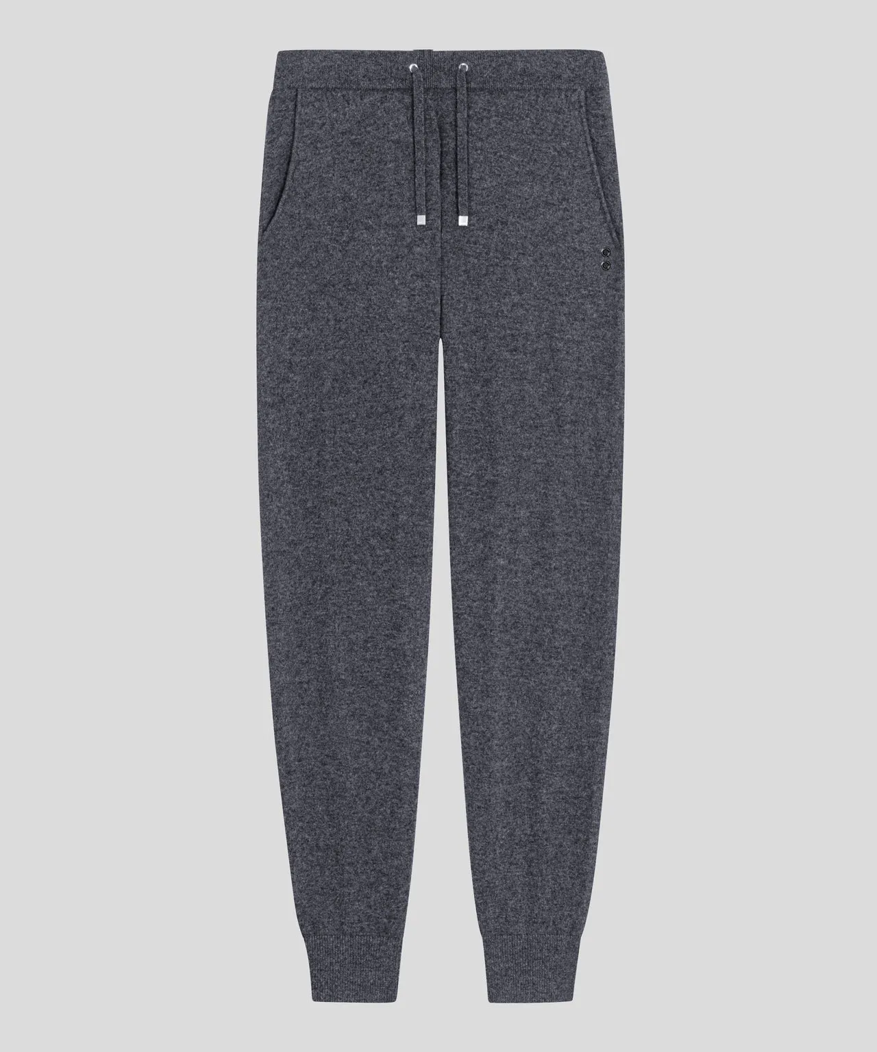RON DORFF CASHMERE PANTS - DARK GREY MELANGE