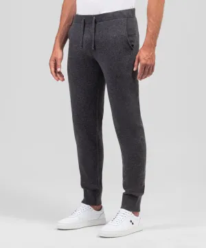 RON DORFF CASHMERE PANTS - DARK GREY MELANGE