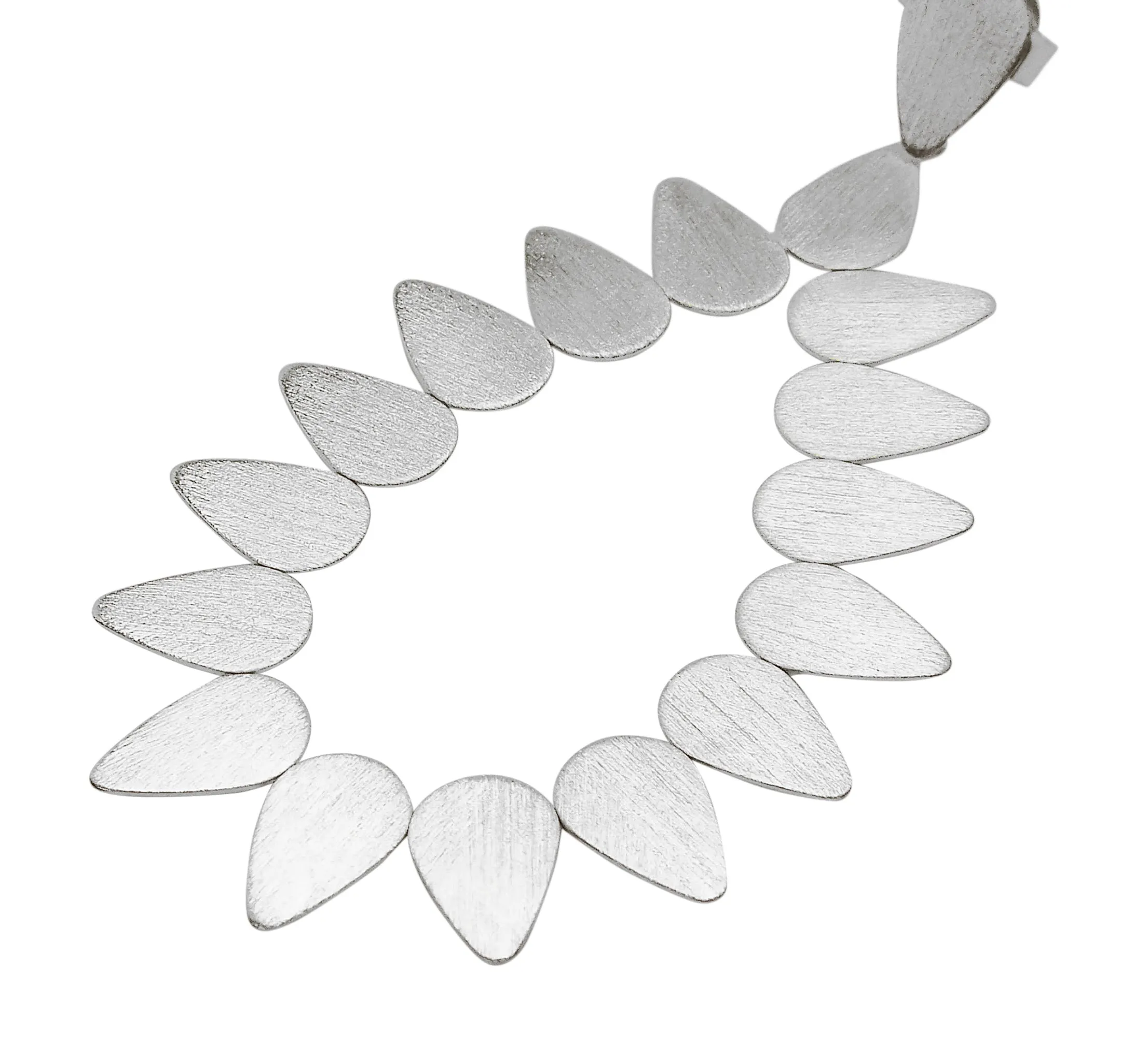 Sheila Fajl Livia Open Teardrop Statement Earrings in Silver Plated