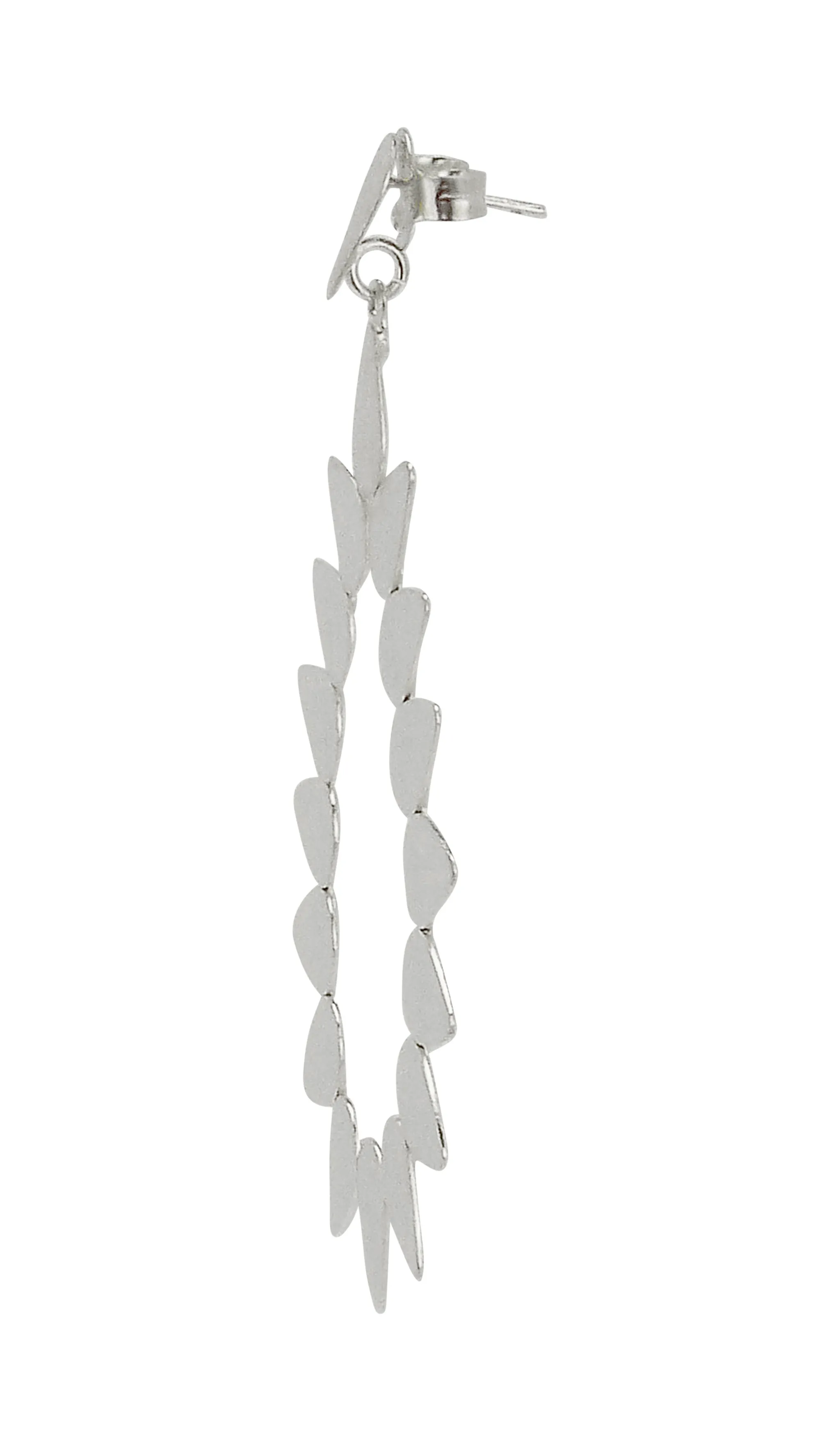 Sheila Fajl Livia Open Teardrop Statement Earrings in Silver Plated