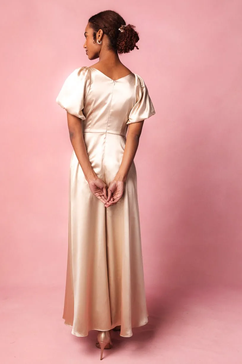 Tessie Dress in Champagne - FINAL SALE