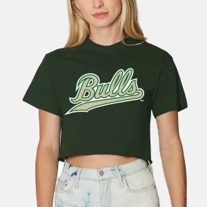 USF Bulls Green Cropped Tee