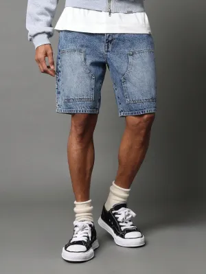 Washed Carpenter Denim Short